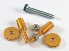 #3047-2 BSWKIT™ Gloss Gold, “Pro” conversion posts for Gibson® with Nashville and Heritage® with Schaller bridges