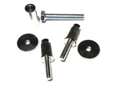 #3116-0 iNsert™ Gloss Nickel, “Plus” GERMAN BELL BRASS conversion posts for Gibson® with Nashville and Heritage® with Schaller bridges