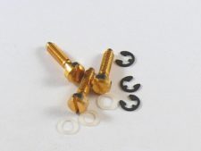 #3076-2 Bridge Saddle Screws, Gloss Gold