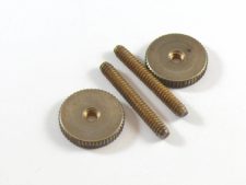 #3082-1 Aged Nickel Plated BELL BRASS ABR-1 Style Bridge Posts with Thumb Wheels (6-32)
