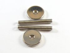 #3087-0 Gloss Nickel BELL BRASS Metric Bridge Posts with Thumb Wheels (4mm)