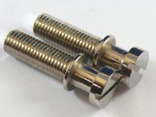 #3195-0 “Vintage” Steel Tailpiece Studs Gloss Nickel METRIC, for HERITAGE, EPIPHONE, and other IMPORTED GUITARS