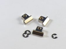 #3120 No Notch Saddles, Gloss Nickel Plated Brass