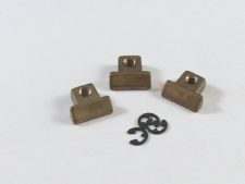 #3121 No Notch Saddles, Aged Nickel Plated Brass