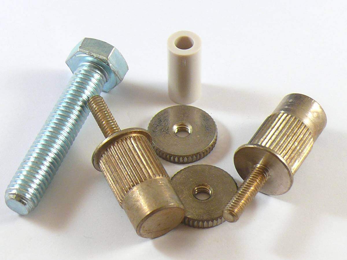 #3160-1 E-Sert™ German Bell Brass, Aged Nickel plated conversion bushings, For EPIPHONE, TOKAI, IBANEZ and other imports