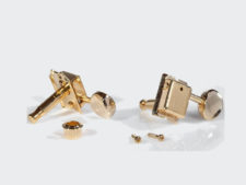 #3510-2 Faber® 6 Inline Tuners, Gloss Gold