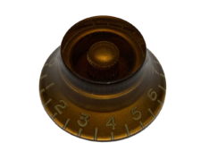 Vintage Style Top Hat Knob, Amber