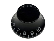 Vintage Style Top Hat Knob, Black