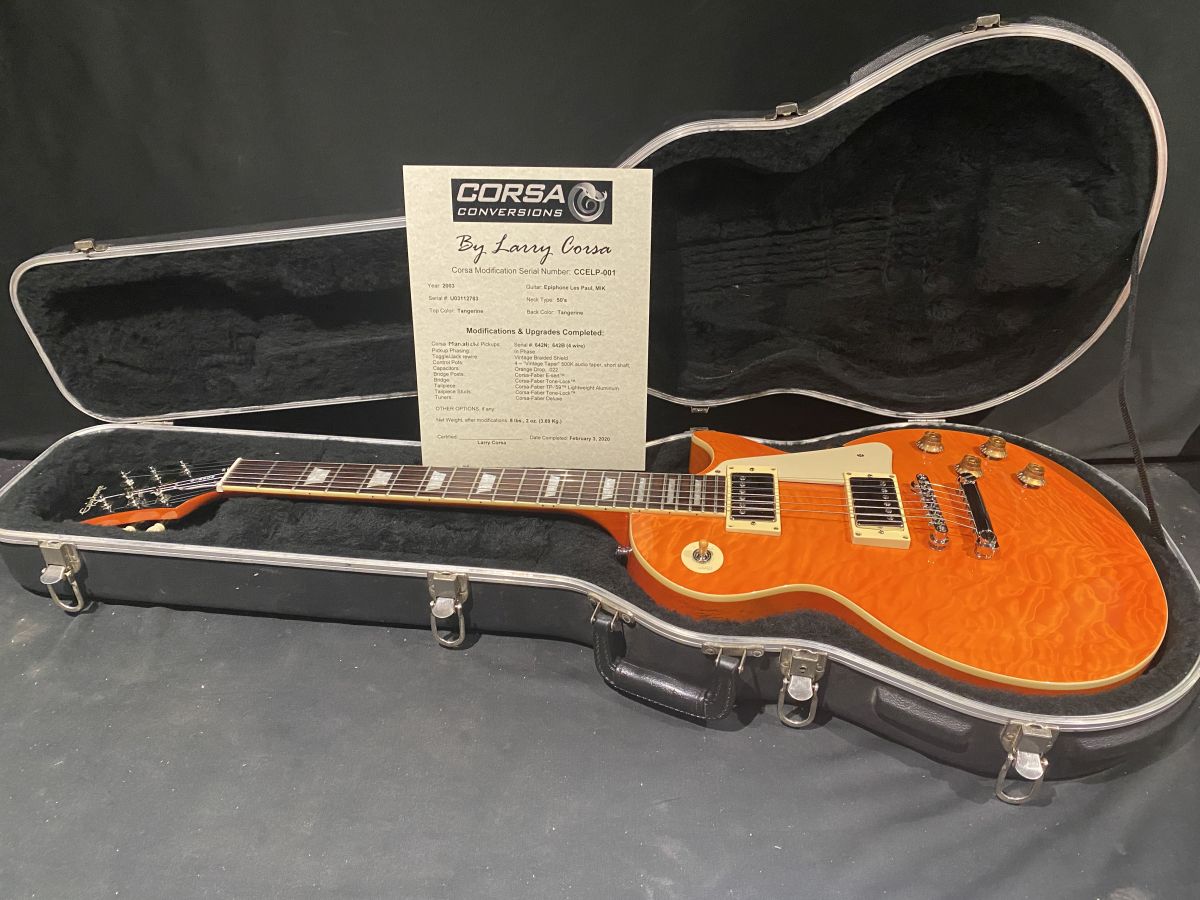 2003 Epiphone Les Paul, Quilt Top, Korea - Image 13