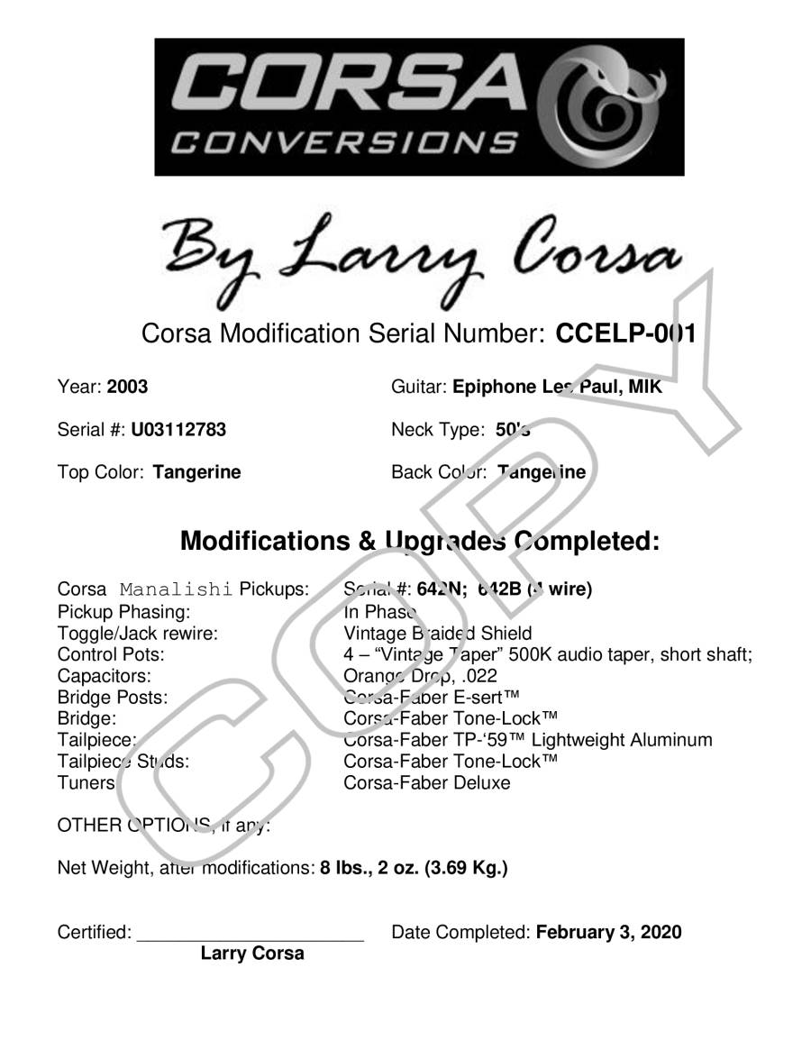 2003 Epiphone Les Paul, Quilt Top, Korea - Image 15