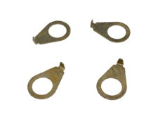 Pointer Washers, Aged Nickel, Set of 4
