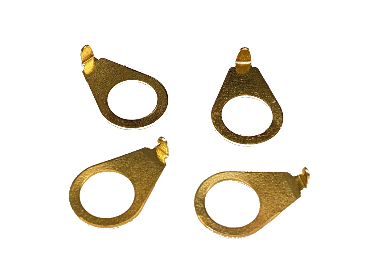 Pointer Washers, Gold, Set of 4