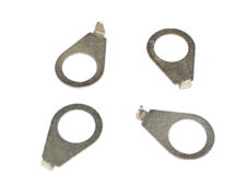 Pointer Washers, Nickel, Set of 4