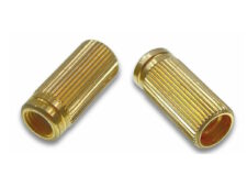 #3088-7 TPM Aged Gold Metric Tailpiece/Bridge Stud Bushings, for Kit guitars and others with 11mm bushing holes